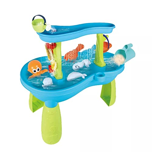 Coemo Wasserspieltisch Jonas Wassertisch Kinder Outdoor für Wasserspiele draußen und Balkon für Garten Sand- und Wasser-Spieltisch von Coemo