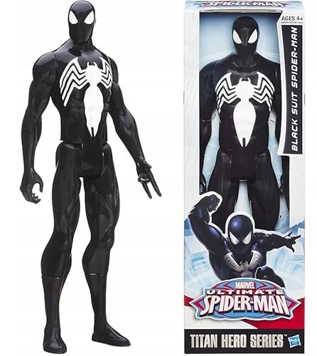 Cogio Spider Schwarz 30 cm große Actionfigure INSPIRIERT VOM KLASSISCHEN Charakter-Design DER Marvel Comics von Cogio