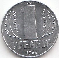 Coins of Germany DDR Jägernr: 1508 1963 A sehr schön Aluminium 1963 1 Pfennig Staatswappen (Münzen für Sammler) von Coins of Germany