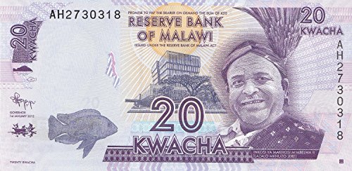 Malawi Pick-Nr: 57a bankfrisch (I) 2012 20 Kwacha College (Banknoten für Sammler) von Coins of Germany