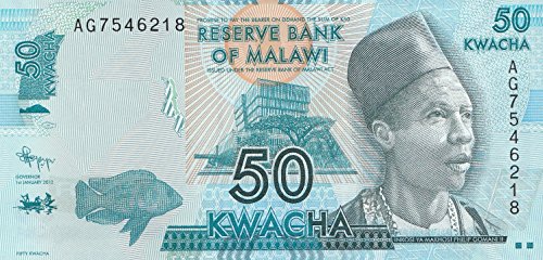 Coins of Germany Malawi Pick-Nr: 58a bankfrisch (I) 2012 50 Kwacha Nationalpark (Banknoten für Sammler) von Coins of Germany