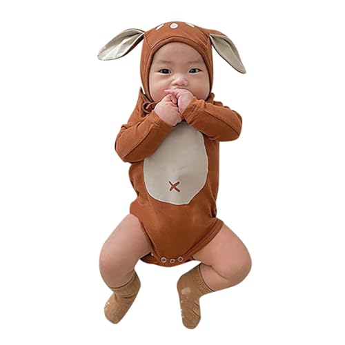 Cokbyavla 1. Weihnachten Baby,Baby-Halloween-Strampler Baby Weihnachten Kleidung Neugeborenes Weihnachtsoutfit Familie Unisex Neugeborenes Weihnachtspullover Kinder Baby Mädchen Kleidung von Cokbyavla