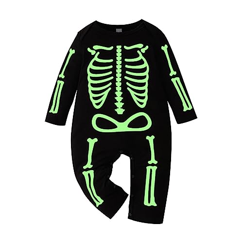 Cokbyavla Baby Halloween Kostüm, Lustiges Fledermaus Kapuzen Outfit Set mit Ohrenmütze als Neugeborenes Halloween Kostüme 0-18 Monate von Cokbyavla