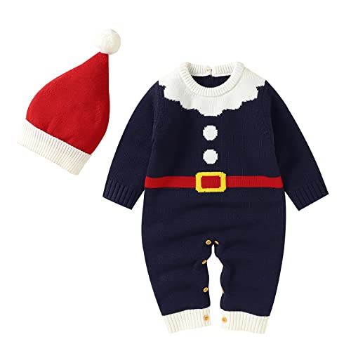 Cokbyavla Baby Weihnachten,Strampler Neugeborene Weihnacht Kleidung Weihnachtsoutfit Baby Junge Neugeborenes Baby Mädchen Halloween Strampler Outfits Kostüm Wichtel Hut Baby Mädchen Buffalo Plaid Wei von Cokbyavla