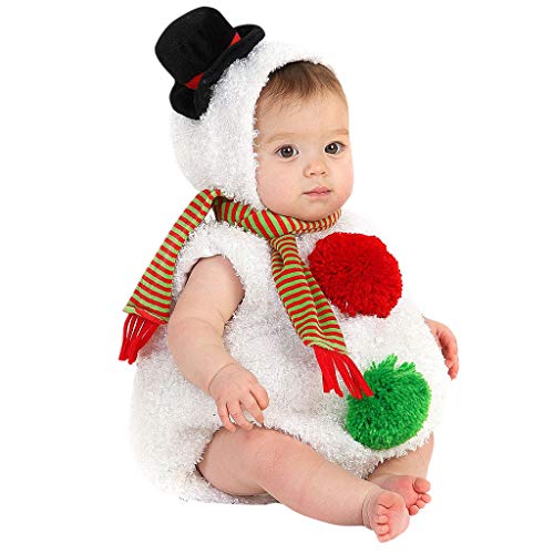 Cokbyavla Baby Weihnachten Outfit,Weihnachten Strampler Weihnachten Kinderkostüme Hirsch Kostüm Baby Weihnachtsoutfit Baby Junge Baby Strampler Neugeborene Weihnachtsmann Strampler von Cokbyavla