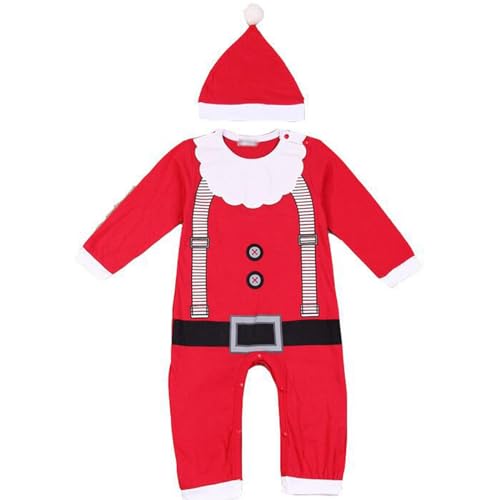 Cokbyavla Baby Weihnachten Outfit Kleidung,Strampler Und Mützen Für Säuglinge Und Kleinkinder Baby Weihnachtskleidung Weihnachtsoutfit Baby Junge Strampler Neugeborene Weihnachtsmütze Baby Strampler von Cokbyavla