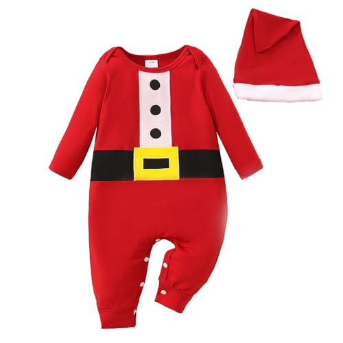 Cokbyavla Bastelset Weihnachten Kinder,Baby Flannel Strampler Weihnachten Kostüm Rentier Kinder Weihnachtskostüm Für Kinder Weihnachtsoutfit Baby Mädchen Strampler Neugeborene Mädchen Weihnachtsmann von Cokbyavla