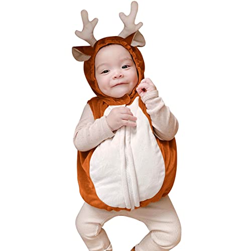 Cokbyavla Schneekugel Weihnachten,Baby Langarm-Strampler Weihnachtskostüm Für Kinder Weihnachtskostüme Für Kinder Weihnachtsoutfits Für Baby-Mädchen Neugeborenen Weihnachtsmann-Kostüm von Cokbyavla