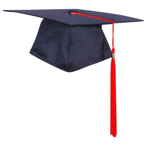 Cokbyavla Unisex Erwachsene Matte Graduation Cap mit Quaste für High School und College Graduation Cap mit Quaste Graduation Hut für Erwachsene, Graduation Cap mit Charm und Quaste von Cokbyavla