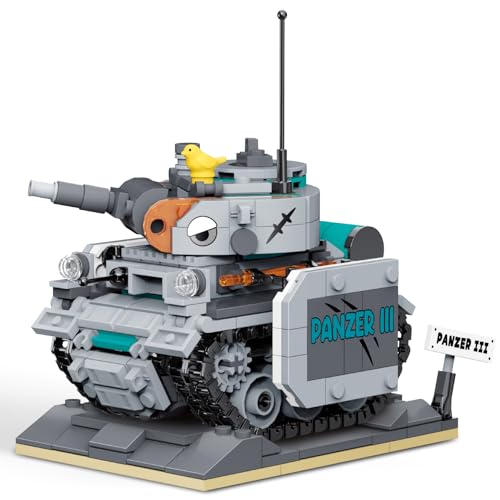 Cokomono Militär Panzer Bauspielzeug, 532 Teile Militär Panzer Bausteine, Mini Tank Modell für Kinder ab 6 Jahren von Cokomono