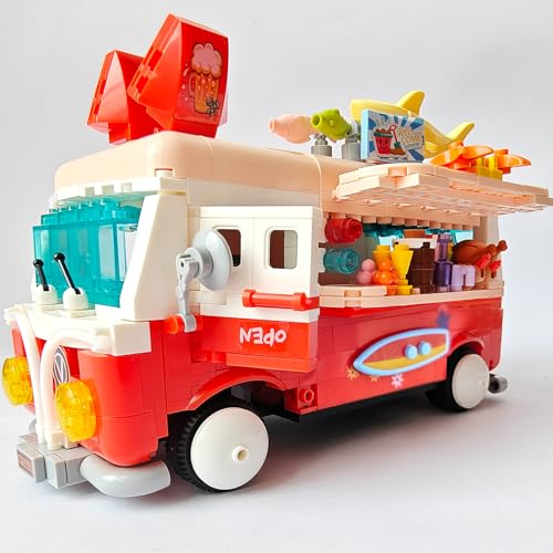 Cokomono Party Auto Bauspielzeug, 624 Teile, Straßenansicht Architektur Modellbausatz, Mini Bausteine, Geschenk für Kinder ab 6 Jahren von Cokomono