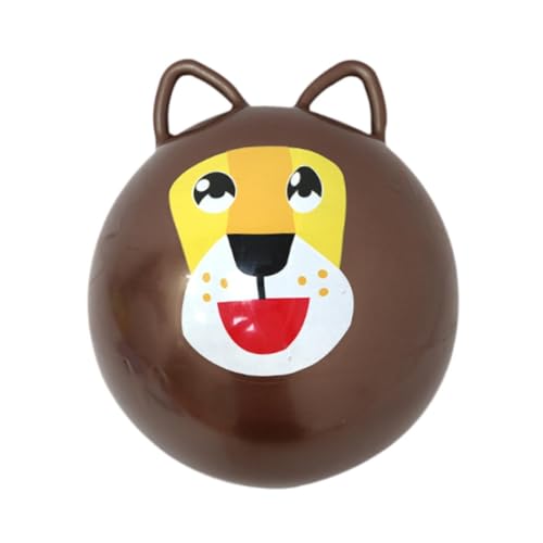 Colcolo , Sport-Hüpfball, Cartoon für Jungen und Mädchen, 42 cm, niedliches Outdoor-Hofspiel, Gymnastikball, Hüpfball, Kinderspielzeug, Dunkelbraun von Colcolo