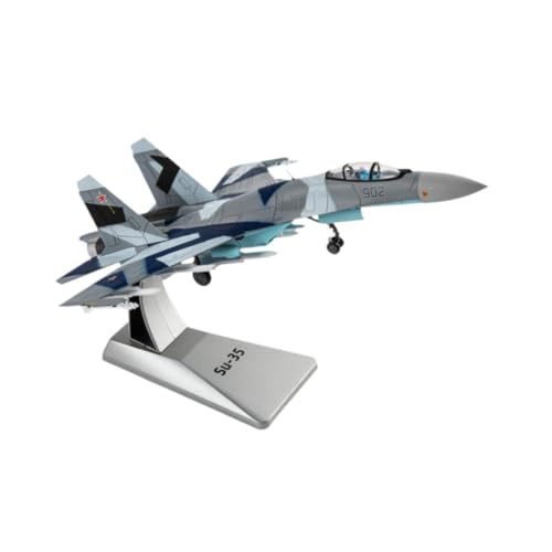 Colcolo 1/100 SU35 Druckgussflugzeug, Druckgussflugzeug mit Ständer, Sammlerstücke, Ornamente, Kampfflugzeugmodell für Wohnzimmerdekoration von Colcolo