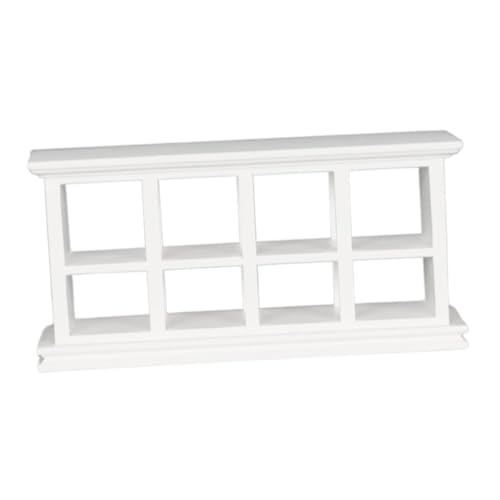 Colcolo 1/12 Miniaturschrank, Miniatur-Hausmöbelzubehör, praktisches DIY-Mini-Hauszubehör, Organizer-Schrank für Schlafzimmer, Weiß von Colcolo