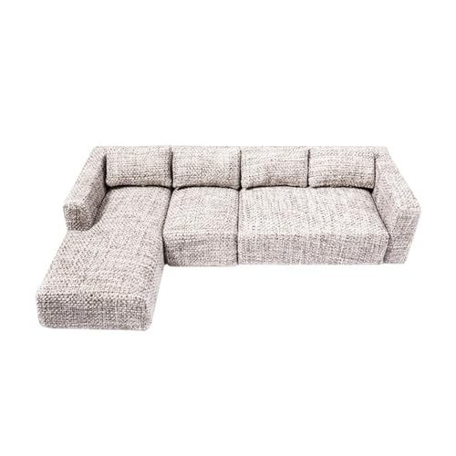 Colcolo 1/12 Puppenhaus Sofa Miniatur Couch Geschenk Szene Display DIY Zubehör Dekoration Miniatur Möbel für 6 Zoll Figur Körper von Colcolo