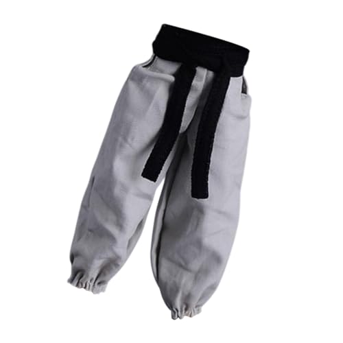 Colcolo 1/12 Skala -Figur Jogger Pant Miniaturpuppenkostüm Casual Sports Loose Cosplay mit Gürtel für 6 -Zoll, Schwarzgürtel von Colcolo