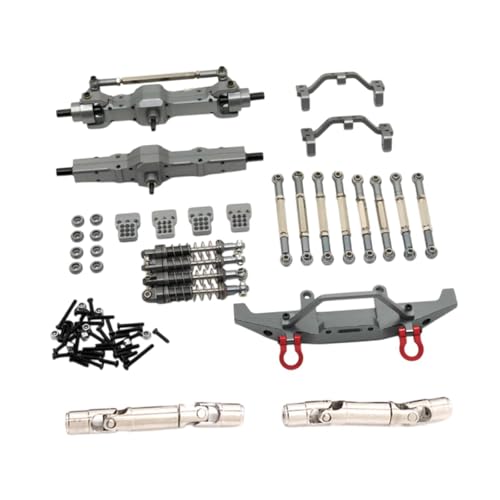 Colcolo 1/16 RC Autoteile für C14 C24 Stoßdämpfer Leichte Unterlegscheiben RC Auto Metallteile Kit für ferngesteuerte Fahrzeugbeschläge, Grau von Colcolo