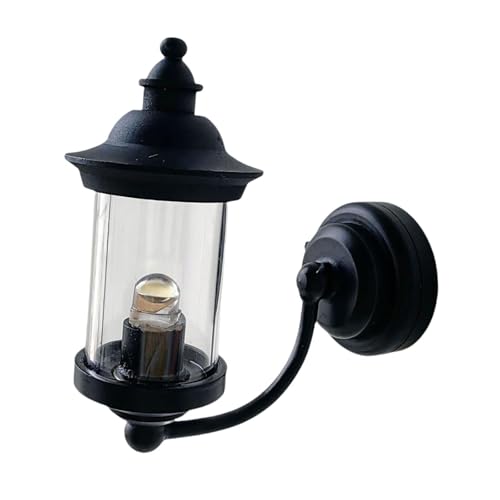 Colcolo 1/6 1/12 Puppenhaus Lampe Miniatur Modell Leichte Schwarz Farbe von Colcolo