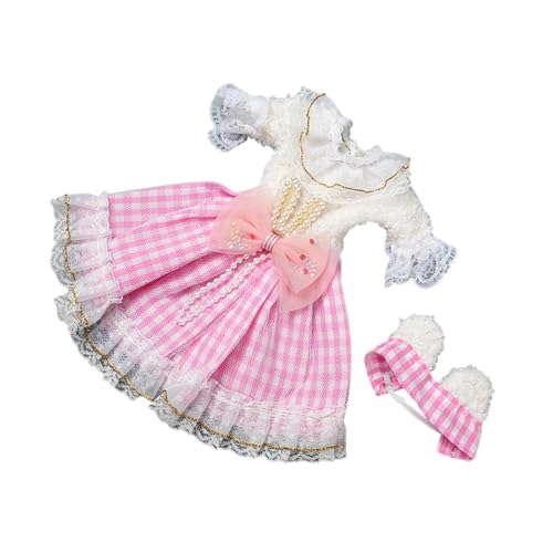 Colcolo 1/6 BJD-Puppe, Prinzessinnenkleid, Outfit, Machen Sie Ihre eigenen Puppen für Kinder, Foto-Requisiten, DIY-Kostüm, verkleiden Sie Sich für 11,81 Zoll, Rosa von Colcolo