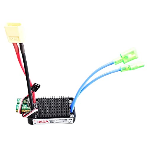 Colcolo 12V-24V Geschwindigkeits, Hochleistungs-Bürstenmotor 640A ESC für RC-Boote, XT60 Stecker von Colcolo