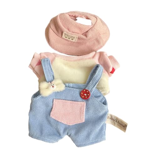 Colcolo 15cm Puppenkleidung,Puppenkleidung,Mütze Casual Wear Kopfschmuck,Süße Puppenkleidung Anzug,Puppenhose Outfits für Mädchenpuppe,Plüschpuppe, Stil c von Colcolo