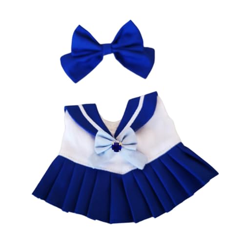 Colcolo 17 cm große Puppenkleidung aus Plüsch, Puppenkleider, Kostüme, modische und Bequeme Foto-Requisiten, Puppenoutfits zum Anziehen, Puppenkleidung, Blau von Colcolo