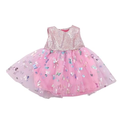 Colcolo 18-Zoll-Puppenkleid, Puppenkleidung, Rollenspiel, Foto-Requisiten, Mode, Puppenkleidung, Puppen-Outfits für 43 cm große Puppen, Rosa von Colcolo