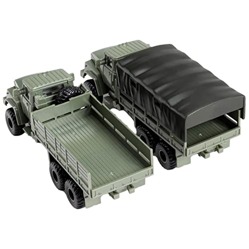 Colcolo 2 Stück 1/72 Maßstab Transport LKW Spielzeug Ornament Spielzeug Zubehör Eltern Kind Interaktion LKW Fahrzeug Spielzeug für Geschenke Tischplatte Junge von Colcolo