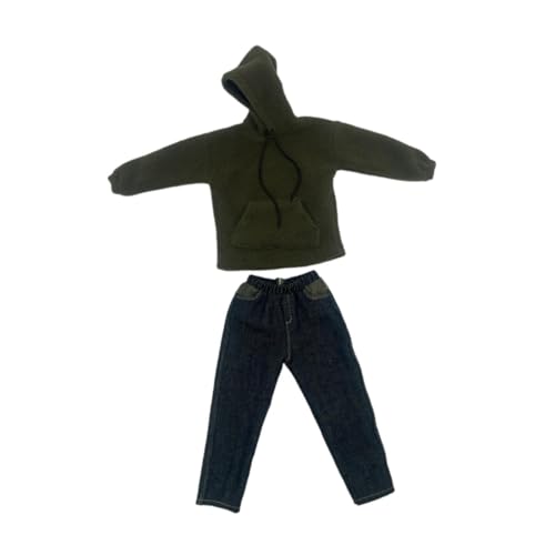 Colcolo 2 Teiliges Modisches 1/6 Kapuzenpullover Und Jeans Kostüm für 12 Zoll Figuren von Colcolo