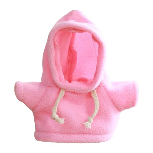 Colcolo 20 cm große Plüschpuppenkleidung, Kostüme, Plüschpuppenzubehör, Dekoration, weich für Kinder-Outfits, stilvolles Ankleidepuppen-Sweatshirt, Rosa von Colcolo