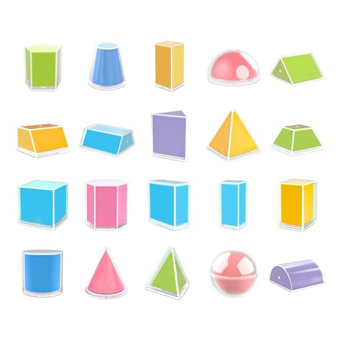 Colcolo 20x 3D-Faltbare geometrische Formen, geometrische Körper, Schulbedarf für, Lehrerhilfen, Bunte Formen, Lernspielzeug Colcolo 20x 3D-Faltbare geometrische Formen, geometrische Körper, Schulbedarf für, Lehrerhilfen, Bunte Formen, Lernspielzeug von Colcolo