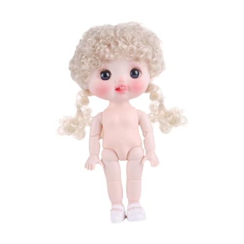 Colcolo 21cm BJD Girl Doll Actionfiguren Körper Spielset Bildung Schöne Glatte Haar Make -up -Puppe mit Schuhen für Kindergeschenke Urlaub, Style C von Colcolo