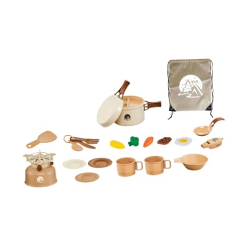 Colcolo 22-teiliges Camping-Set für Kinder, vorgeben, Lagerfeuer, Picknick-Zubehör, Outdoor-Spielzeug, realistisches Camping-Spielzeug für Kinder im von Colcolo