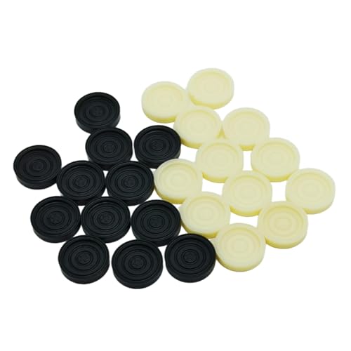 Colcolo 24 x Backgammon-Schachfiguren, Brettspielfiguren, stapelbare Schachbretter, pädagogisch wertvoll, für Backgammon-Spiel, für Dame, Erwachsene und, Schwarz-Weiss Colcolo 24 x Backgammon-Schachfiguren, Brettspielfiguren, stapelbare Schachbretter, pädagogisch wertvoll, für Backgammon-Spiel, für Dame, Erwachsene und, Schwarz-Weiss von Colcolo
