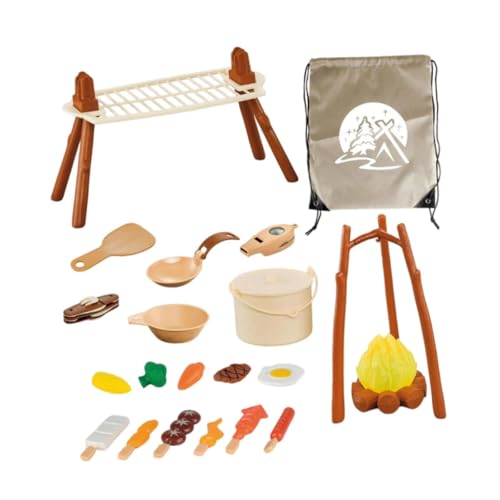 Colcolo 25-teiliges Camping-Kochset für Kinder, Camping-Spielzeug für draußen, realistisches Camping-Spielzeug, Rollenspiel-Camping-Set als von Colcolo