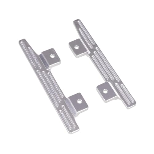 Colcolo 2X 1/12 RC-Auto-Fußpedale, RC-Crawler-Seitenpedal, Upgrade-Seitenpedal aus Aluminiumlegierung für MN78 MN82 LC79-Fahrzeuge, RC-Hobby-Auto, Silber von Colcolo