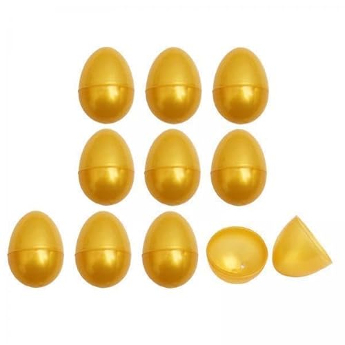 Colcolo 2X 10 Befüllbare Ostereier, Ungefüllte Dekoration für Zuhause, Leer für Ostern, Party, Geschenkkorb, Füller, Klassenzimmer, Preis, Kinder, Jungen von Colcolo