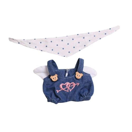 Colcolo 2X Mini-Puppenkleidung, Puppenkleidung, Hosen und Schal-Set, verkleiden Sie Sich mit süßer Puppenkleidung, Anzug, Puppenkleidungsset für Kinderpuppen von Colcolo