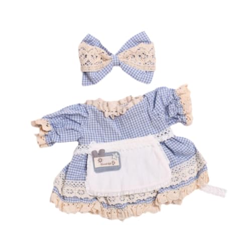 Colcolo 38 cm Plüschpuppenkleid, Kleidung, Kostüme, Plüschpuppenzubehör, bequem für kleine Modedekorationspuppen-Outifits, Blau von Colcolo