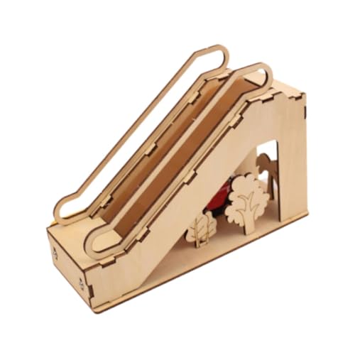 Colcolo 3D -Holzpuzzle Rolltreppe Wohnkultur Gebäude Kits DIY -Holz Richtungsrätsel für Jungen Mädchen Teenager wissenschaftliche Experimente von Colcolo