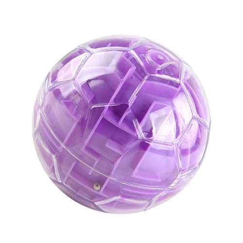 Colcolo 3D-Labyrinthball, Denkaufgabe, Partygeschenk, Herausforderungsspiele, Labyrinthspiel, Labyrinthspiel für Kinder im Alter von 3–8 Jahren, Teenager, violett von Colcolo