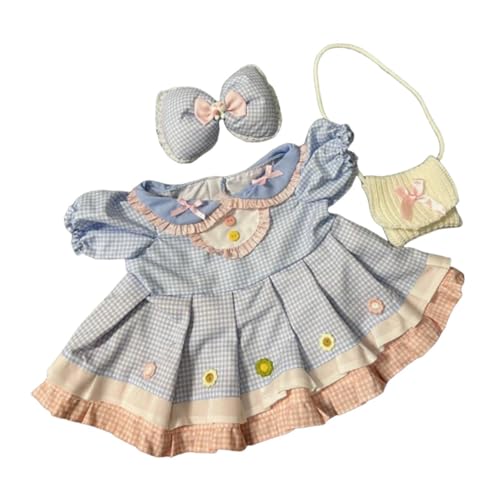 Colcolo 3pcs Fashion Dolls Kleid und Haarnadelbeutel, handgefertigte Kleidung Miniatur Kleidung für 58 cm Mädchen Puppen von Colcolo