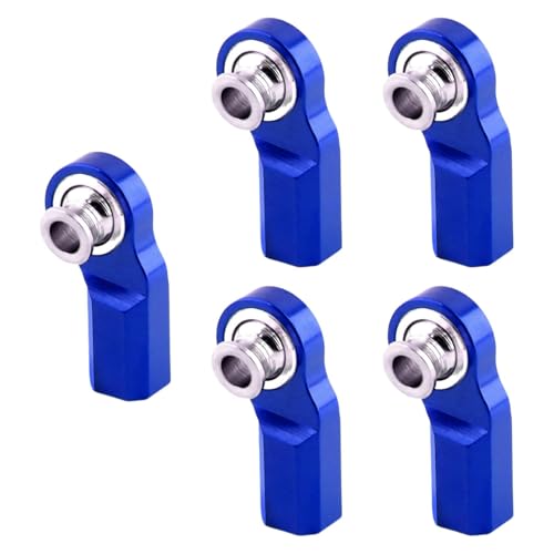 Colcolo 5Pcs M3 Gebogene Kugelkopf Stangen Lenkung Link Set für 1/10 Modell Auto Zubehör Ersatz DIY Zubehör Ball Kopf Halter, Blau von Colcolo