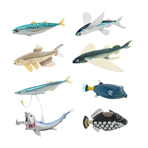 Colcolo 8Pcs Marine Tier Modelle Meer Aniaml Figuren Spielset Desktop Dekoration Lernen Spielzeug Meeresbewohner Spielzeug für Kinder von Colcolo