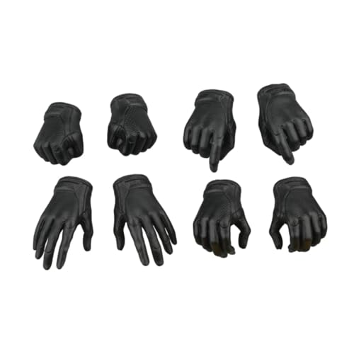 Colcolo 8pcs 1/6 Skala Actionfigur Handschuhe Kostüm Sammler -Cosplay -Szene -Prop -Zubehör Händeformen für 12 Zoll Figur Körper von Colcolo