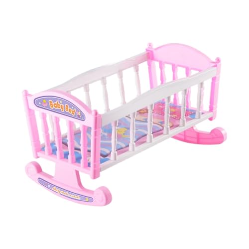 Colcolo Babypuppenbett Prtend Play Simulation DIY Szene Mini Puppenbett für 1: 6 Puppe von Colcolo