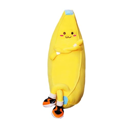 Colcolo Banana Plüschspielzeug Geschenk Schöne Bequeme Kissen weiche Cartoon gefülltes Spielzeug Weiche Puppe für Bettsofa Schlafzimmer Wohnzimmer Dekor Dekor, 110cm von Colcolo