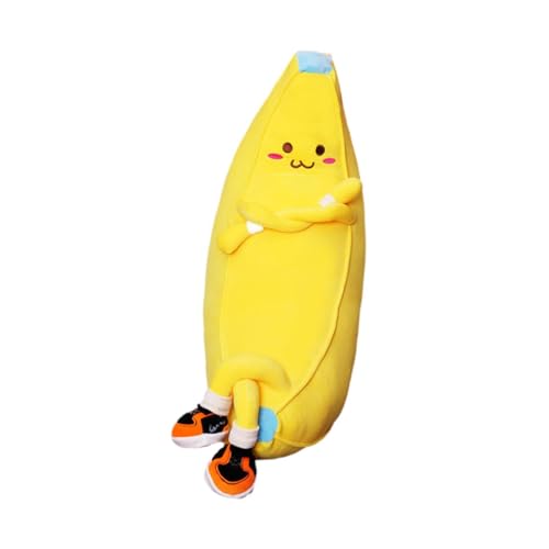 Colcolo Banana Plüschspielzeug Geschenk Schöne Bequeme Kissen weiche Cartoon gefülltes Spielzeug Weiche Puppe für Bettsofa Schlafzimmer Wohnzimmer Dekor Dekor, 70cm von Colcolo