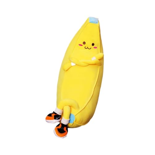 Colcolo Banana Plüschspielzeug Geschenk Schöne Bequeme Kissen weiche Cartoon gefülltes Spielzeug Weiche Puppe für Bettsofa Schlafzimmer Wohnzimmer Dekor Dekor, 90cm von Colcolo