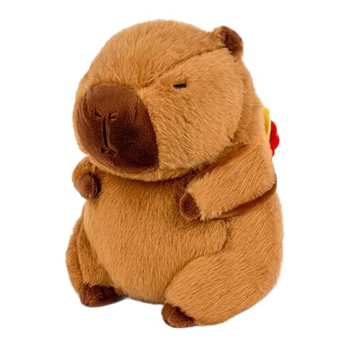 Colcolo Capybara Stofftier, Plüschtier, Stofftier, Sammlerstück, Cartoon-Raumdekoration, begleitendes Schlafspielzeug für Familie, kreative Geschenke, mit 23cm von Colcolo